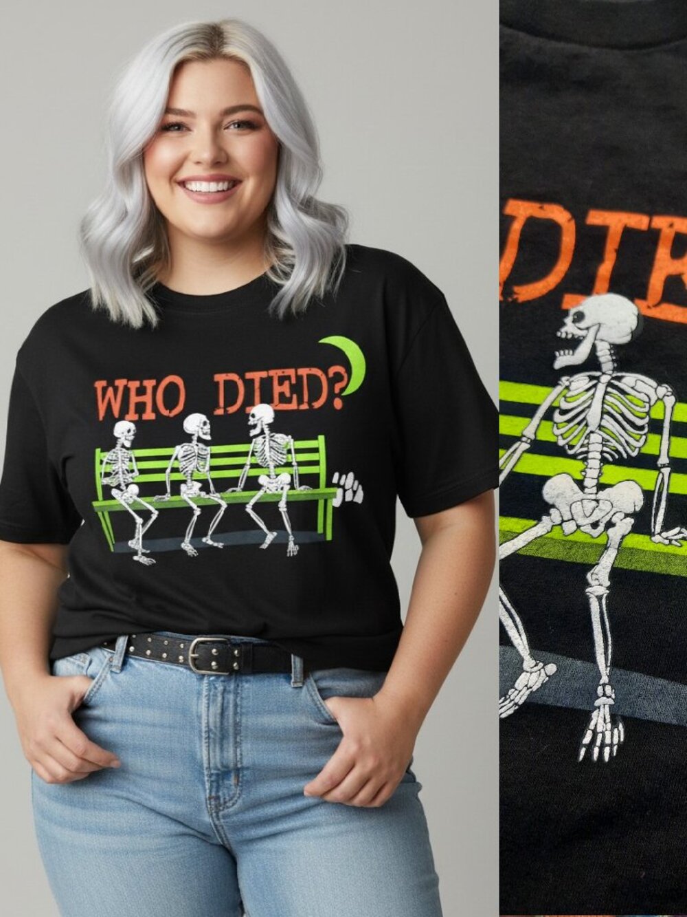 Y2K novelty Halloween tee - Optima brand
